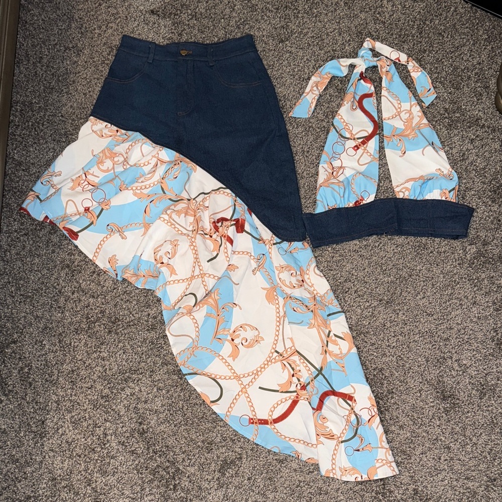 Micas Two-Piece Skirt Set Size M Women's NWT